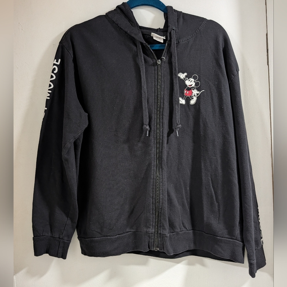 Disney Black and Blue Zip-Up Jacket